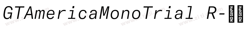GTAmericaMonoTrial R字体转换